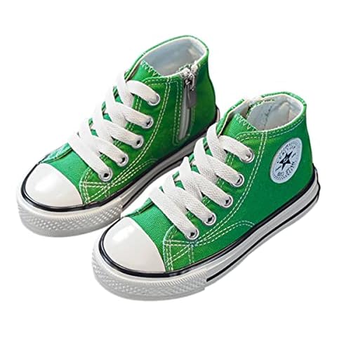 Baskets DEBAIJIA Enfant Vert Cover