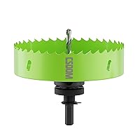 Vista 12 de CSOOM Broca de sierra bimetálica mejorada, cortador de perforación, ideal para plástico, madera, madera contrachapada, láminas de acero finas