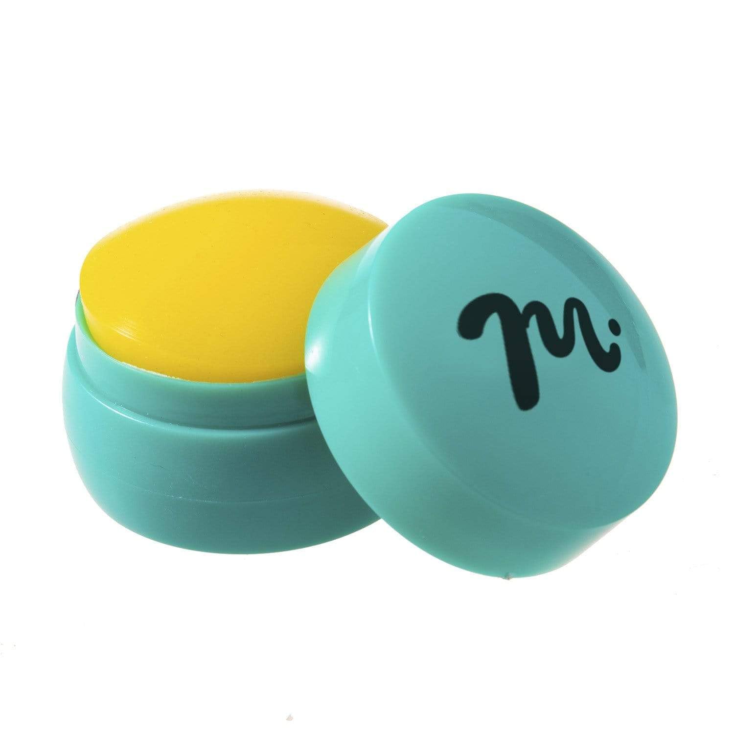 Maniology Big Gummy XL Round Opaque Yellow and Teal Nail Silicone Stamper, Nail Stamping Essential Tool for Stamped Manicure Designs