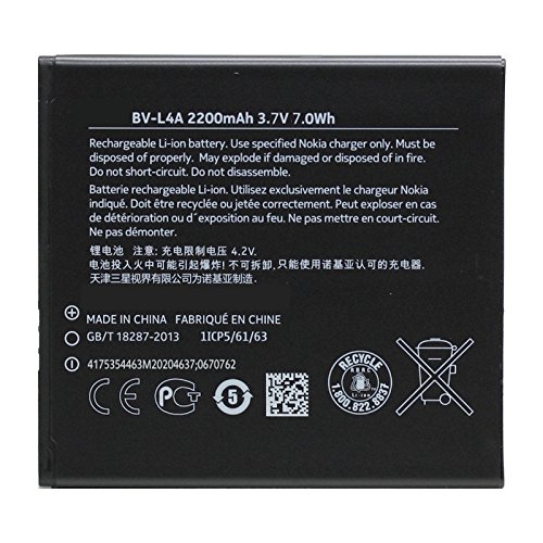 BV-L4A batteria per LUMIA 830 NOKIA 2200 mAh 3,8 V batteria di ricambio
