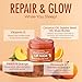 Sundae Glow Lip Mask with Peach & Orange – Hydration, Lip Repair for Dry Cracked Lips & Smoothing – Dermatologist Tested, Korean Lip Care – 95% Natural, Clean Beauty, Cruelty-Free – 1 Pack