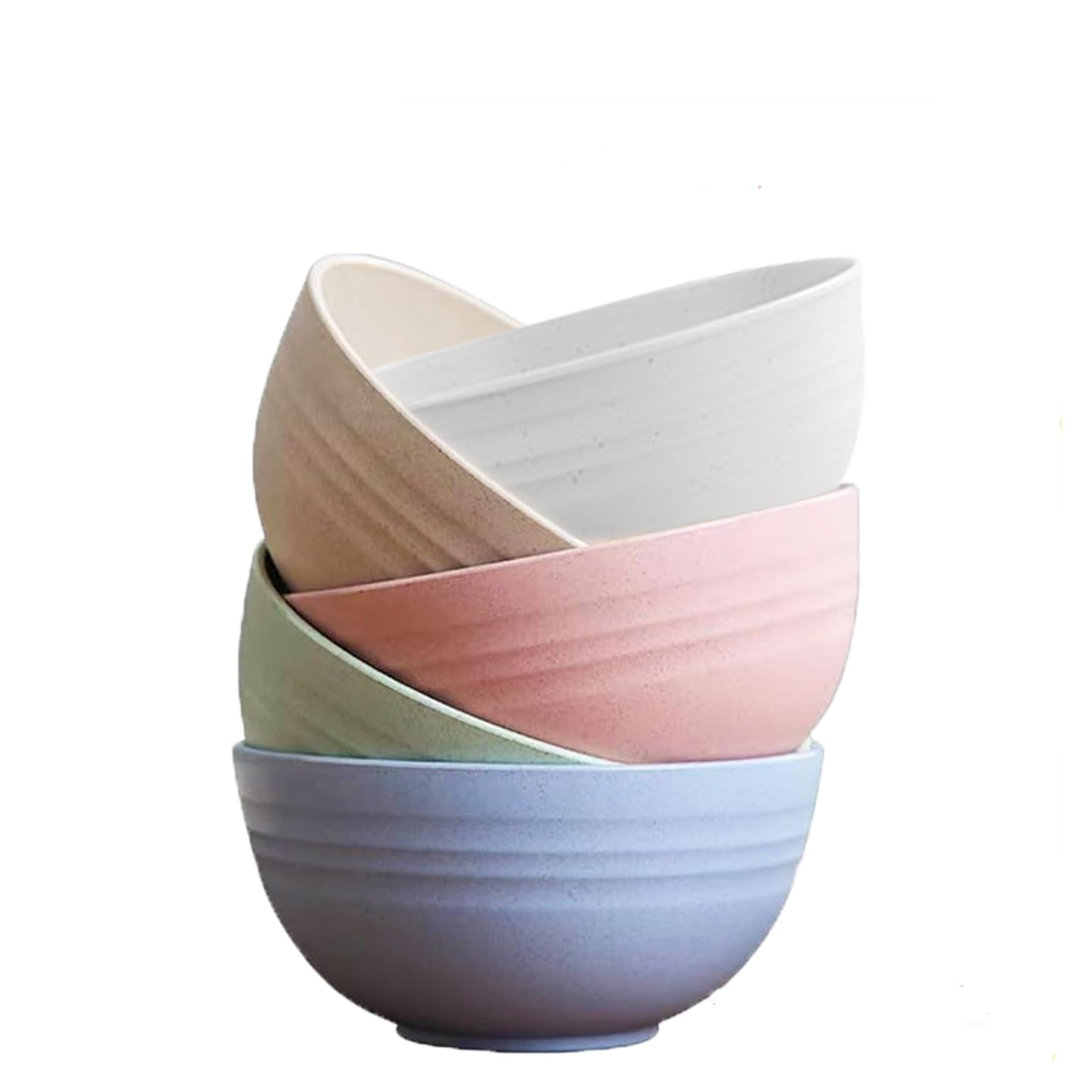 GZTFPQ 770ml Plastic Cereal Bowls Set of 5, BPA-Free Lightweight Bowls, Microwave and Dishwasher Safe, Drop-Resistant Breakfast Bowls for Soup, Salad & Everyday Meals (Multicolor)