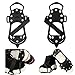 FORMIZON Crampones, Crampones Antideslizantes Racos de Hielo, 10 Dientes Antideslizante Nieve Hielo para Invierno Deportes Montañismo Escalada Senderismo (M 36-41)