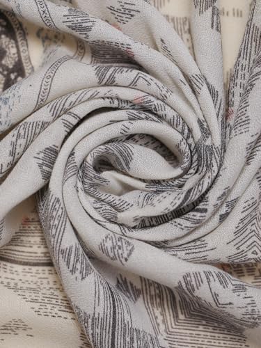 Image of Viscose Scarf for Women | Lightweight & Long | Stole for Women - Stylish Design | Neck Scarf, Hair Scarf, & Head Scarf for Women & Girls | All Season Accessory