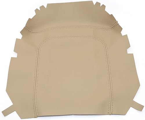 Miniatura 3 de NLQR Funda de cuero de repuesto para reposabrazos de consola central, color beige tostado, compatible con Ford F150 Lariat 1997-2003