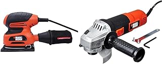 BLACK+DECKER KA400 220W 1/4'' Corded Single-Speed Sheet Sander with 16000 Orbits/minute for Paint, V
