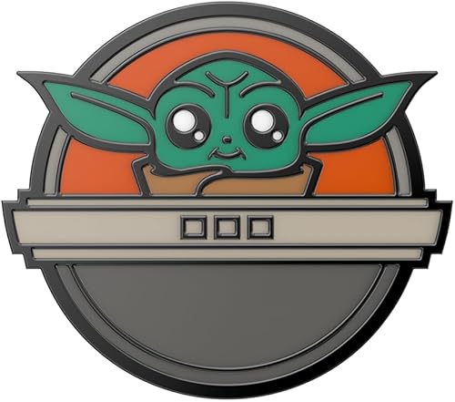 Miniatura 5 de PopSockets Agarre para teléfono con soporte expandible, agarre adhesivo, PopSockets para teléfono, Star Wars - Grogu Pod