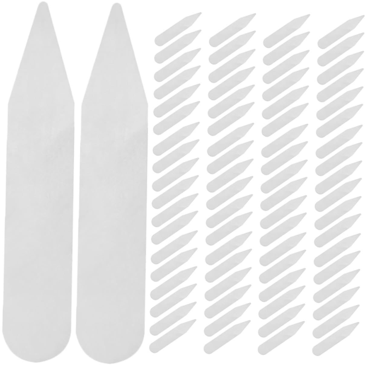 FOMIYES Men's Shirt Collar Stays Collar Support Shaper 200pcs Collar Inserts for Dress Shirts