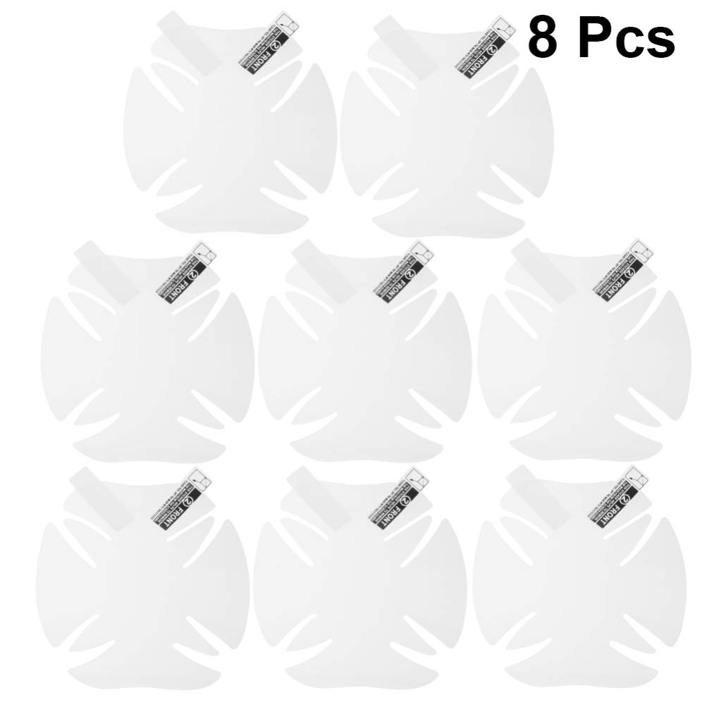 Garneck 8pcs Transparent Car Handle Protector Film Self-Adhesive for Door Handles Easy Installation for Protecting Against Scrapes and Scratches