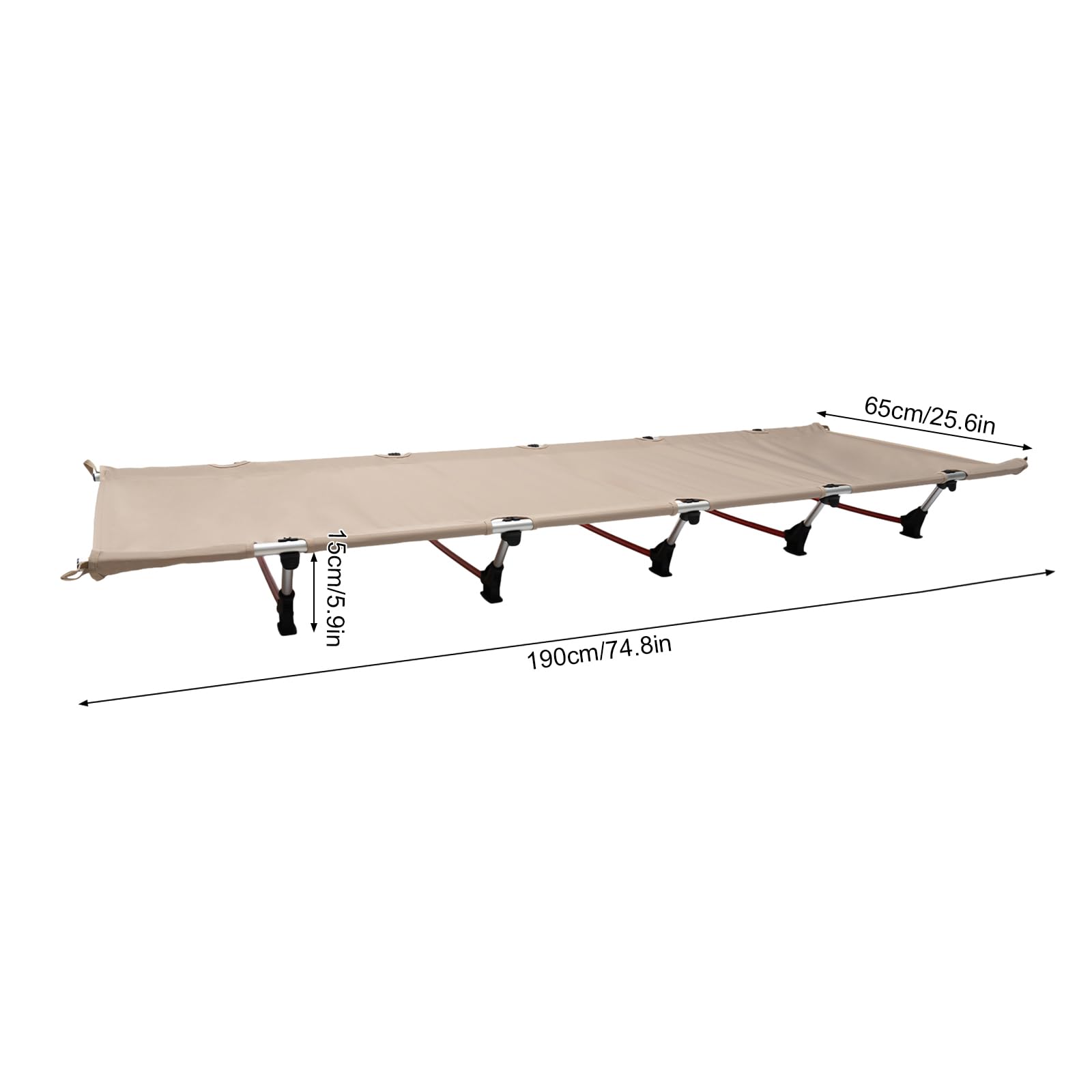 Campingbett Klappbar Camping Cot Bett Feldbett Ultraleichtes Klappbett Tragfähigkeit 150kg einfach zu für Zelten, Outdoor Wanderung, Reisen
