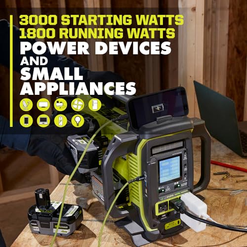 ONE+ 1800-Watt Power Station Battery Inverter Push Button Battery Generator/8-Port Charger (Tool-Only) - Image 5