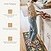 GENIMO Kitchen Mats for Floor 2PCS, Cushioned Kitchen Rugs Non Slip Washable, Farmhouse Anti Fatigue Mat Waterproof, Comfort Standing Mat Rug for Office, Home, Laundry, 17.3