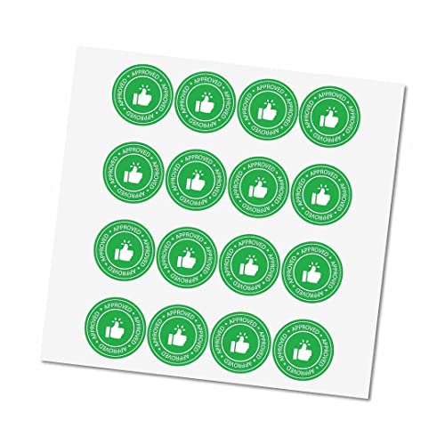 Image of CVANU 5000pcs Quality Checked Mini Sticker in Green Color Round Shape (20 X 20mm) cv4