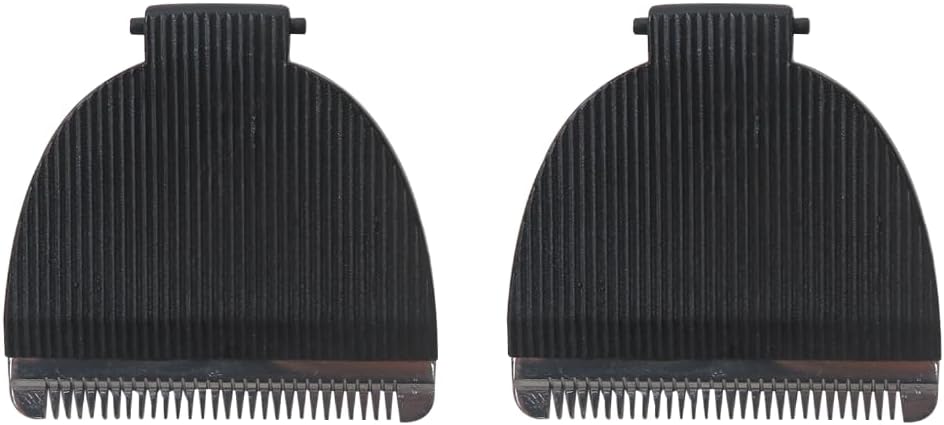 2Pcs Replacement Blades for Meridian Trimmer, Hygienic Ceramic Replacement Blades Compatible with Meridian Body Trimmer (Onyx & Sage) - Black