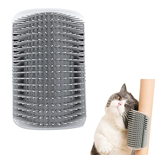 Brosse Auto-Toilettage Murale pour Chat avec Picots de Massage