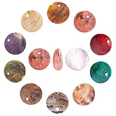 15mm Akoya Seashell Charms Mixed Color