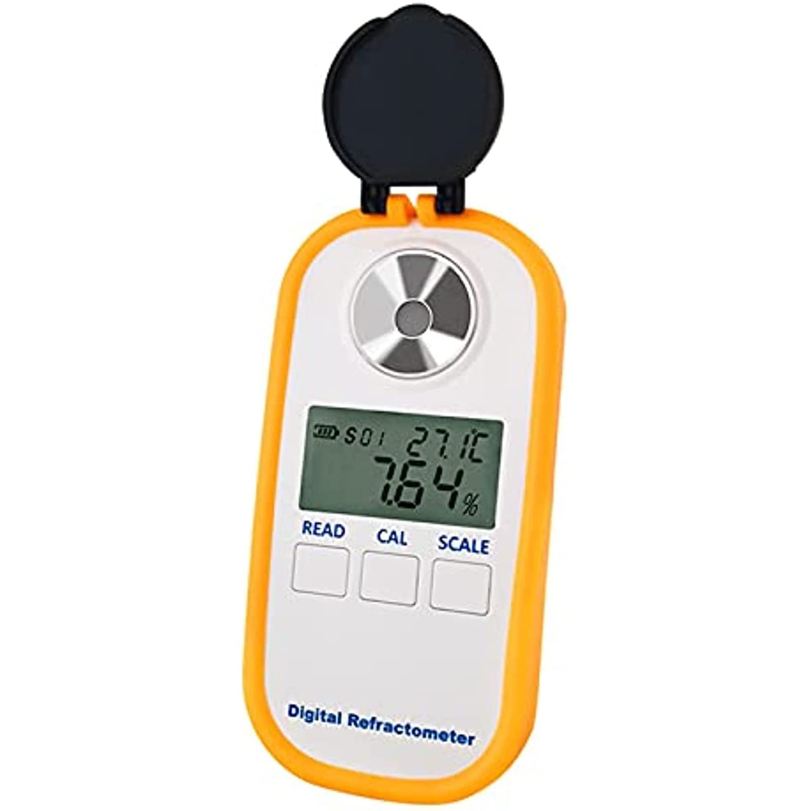Refractómetro Refractómetro Electrónico para Automóvil, Refractómetro Digital LED De Mano, para Medidor De Concentración De Glicol Propilenglicol, Se Puede Medir con Precisión