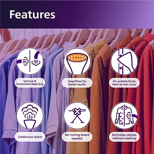 Philips-Handheld-Garment-Steamer-GC36030-Vertical-Horizontal-Steaming-1200-Watt-up-to-22gmin-steam-Kills-999-Bacteria