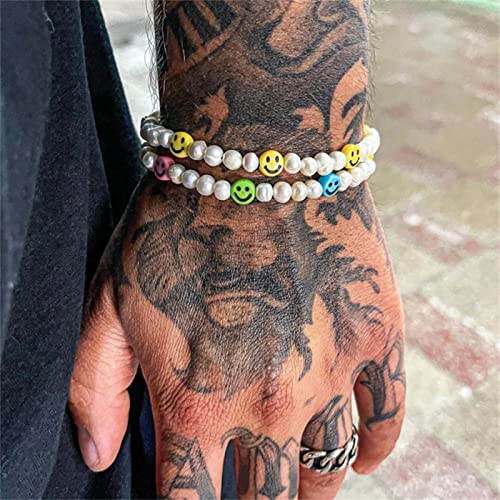 Bracelets de zircons cubiques et perles faits main de style couronne