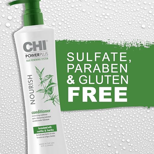 CHI Powerplus Nourishing Conditioner, Hair Renewal System For A Healthy Scalp, Relieves Tightness & Dryness, Strengthens & Protects Against UV, 32 Oz - image 6