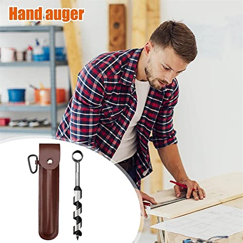 Vlizo Survival Auger Tool - Manual Auger Drill | Bushcraft Tools, Addition Tool To Survival And Camping, Self-Tapping Screw Design Survival Auger Tool #TOP2