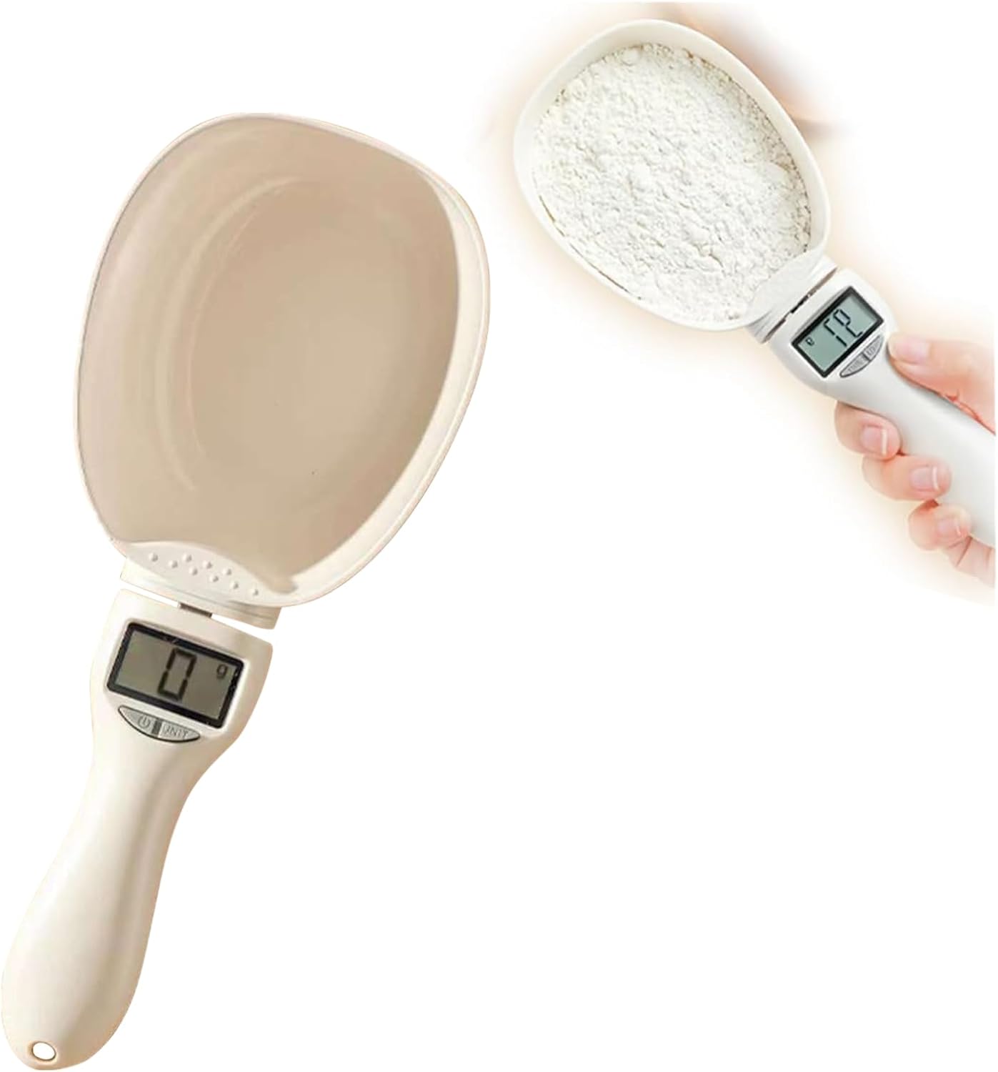 Digital Measuring Spoop Scale for Food, High Precision Electronic Weighing Spoon Scale with LCD Screen, Smart Food Scale Kitchen Gadgets for Dispensing Food and Condiments