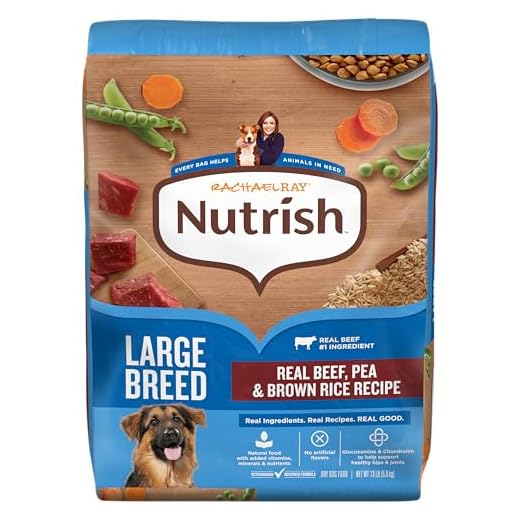 Nutrish Rachael Ray Dry Dog Food Large Breed Real Beef, Pea & Brown Rice Recipe, 13 lb. Bag