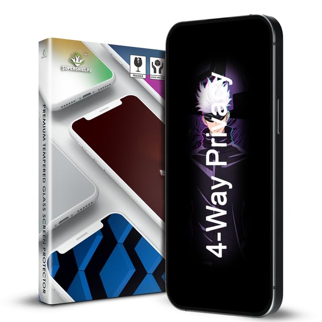 Image of Supershieldz NeoGuard True 360 Privacy Tempered Glass Screen Protector Guard for iPhone 14 Pro Max, 9H Hardness, Anti-Static, Easy Installation Kit