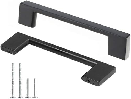 Miniatura 10 de Tiradores de gabinete de 5 pulgadas, manijas decorativas Miami de gabinete de 5-78 (5.866 in), aleación de zinc sólido, accesorios de gabinete de