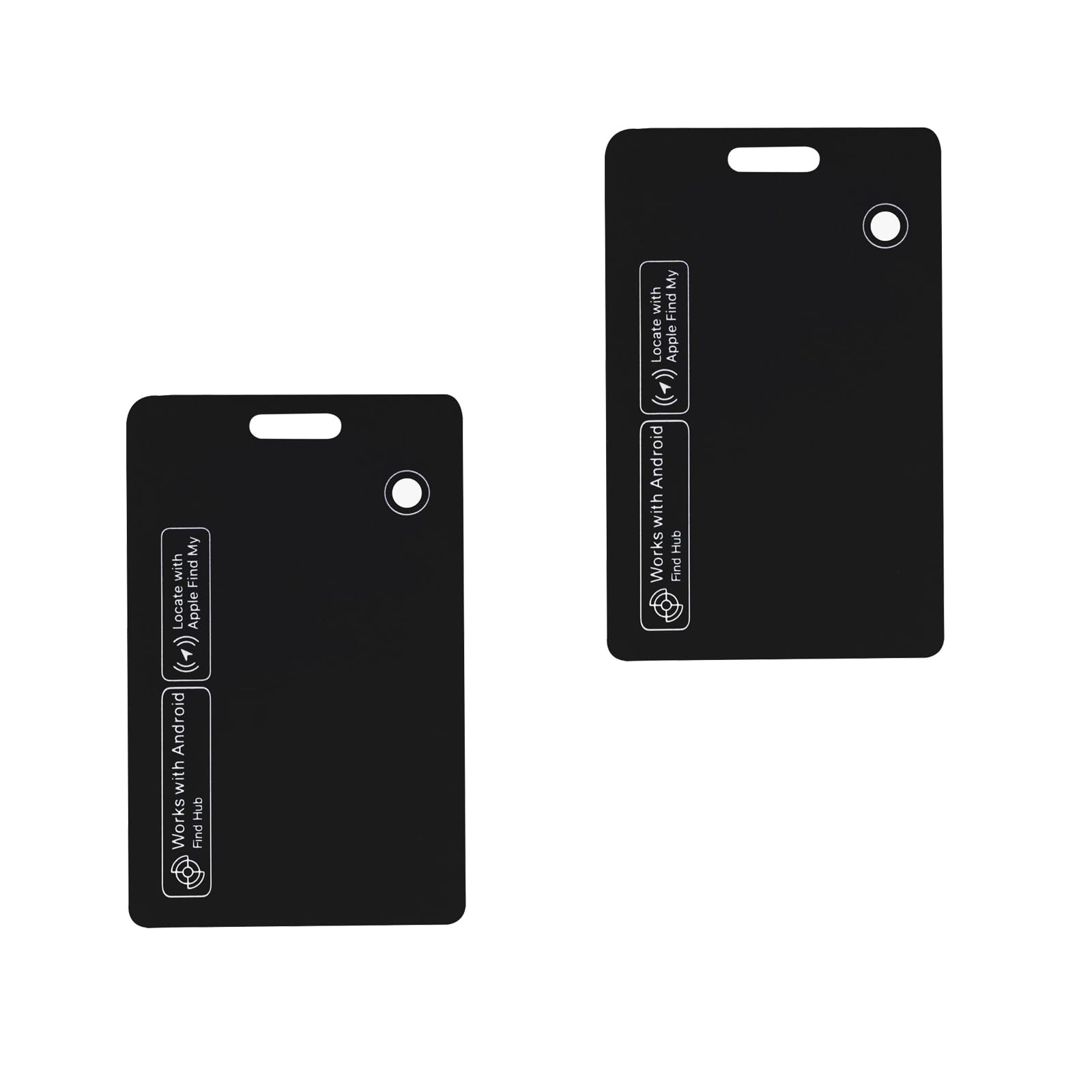 Carta Air Tag per iOS e Android, carta tracciante ricaricabile sottile per Apple Find My e Google Find My Device, carta anti-smarrimento impermeabile IP68 per valigie e borse(2Pack)