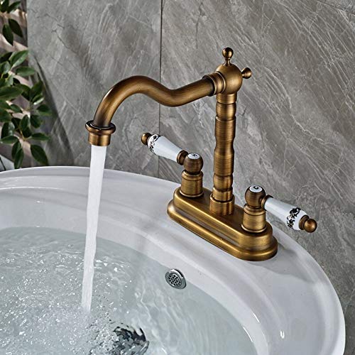 Robinet de lavabo 4 pouces JCAKES pour rénover une salle de bain rétro