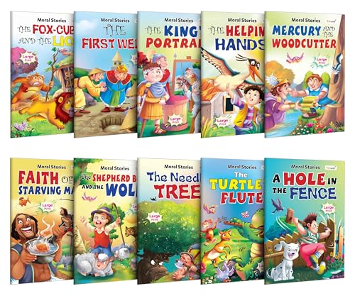 Image of Children's Educational Story Book Collection Pack 1 : Kid's First Library Set | Story Book for Preschoolers, Educational Picture Books - 10 Story Books
