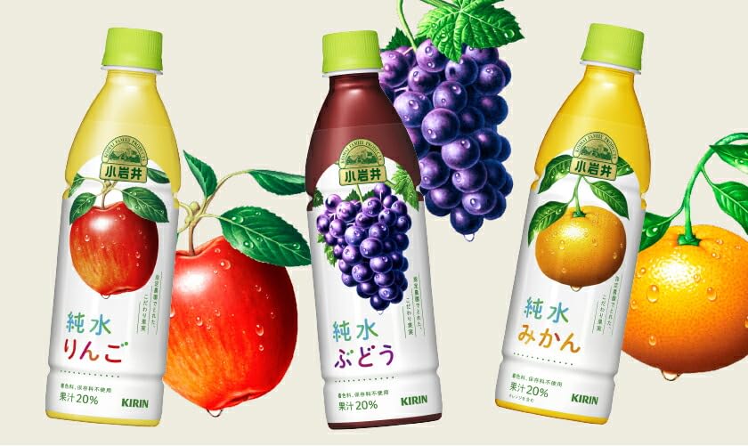Amazon.com : Japanese Koiwai Junsui Ringo Apple Juice Drink 1500ml