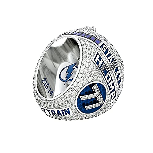 Coleccionables, Réplica del Anillo Campeonato NHL Lightning 2020 con Caja de Regalo Madera circonita cúbica, Recuerdo colección