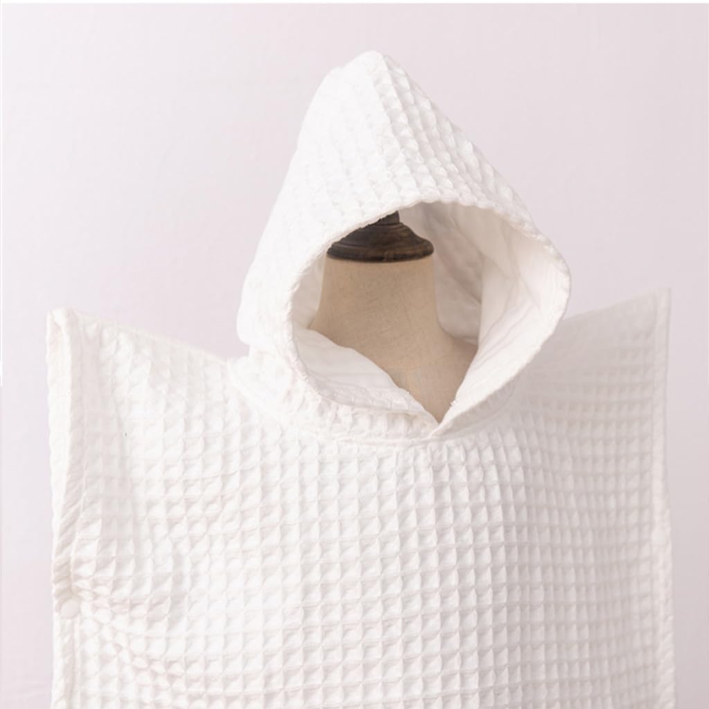Peignoirs de Bain pour Enfants, Serviette, Cape de Bain, à Capuche, Tissu gaufré Double Couche