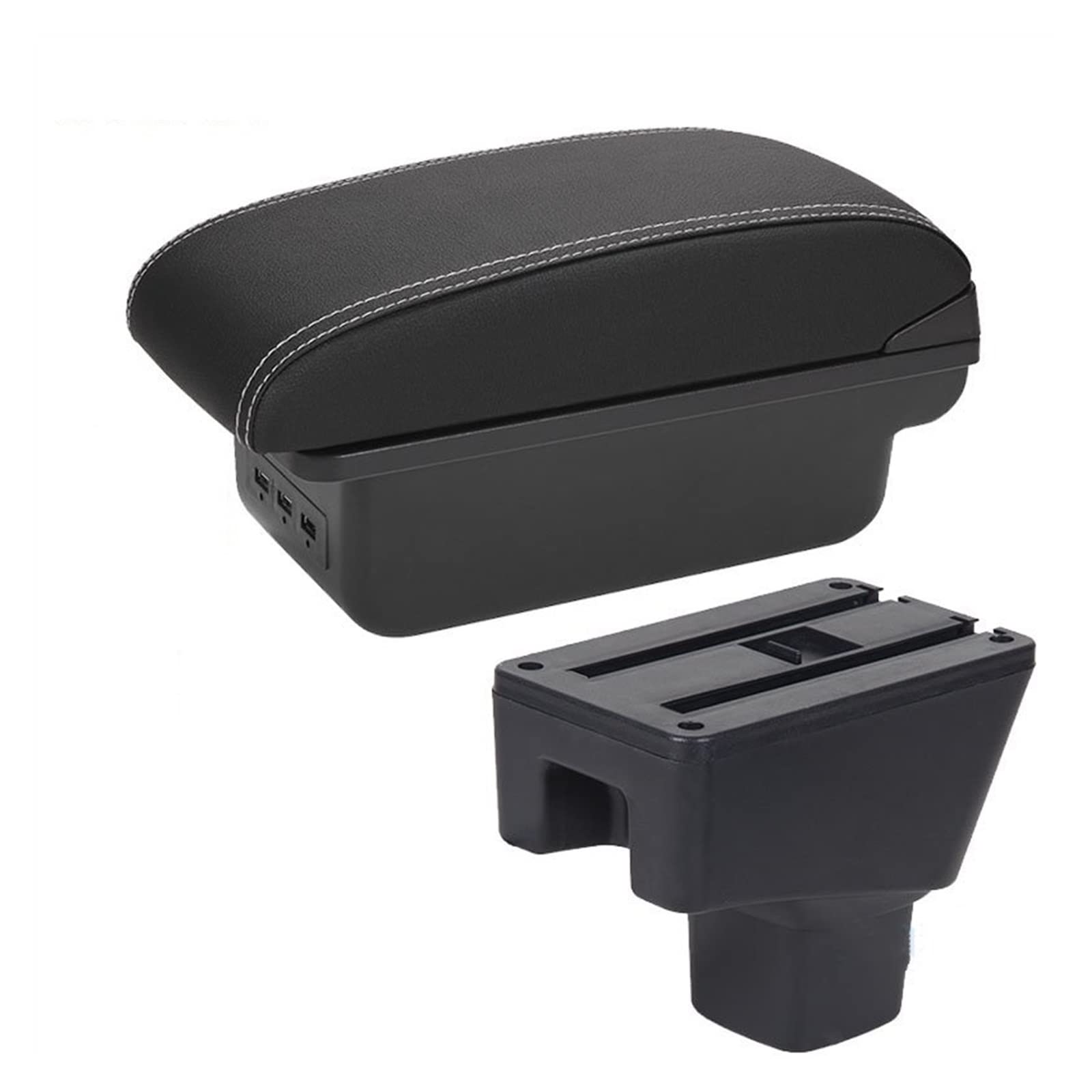 Car Armrest Box For SUZUKI SX4 Armrest Interior Parts Retrofit Parts Storage Box Car Accessories Interior Details USB(B3 3USB)