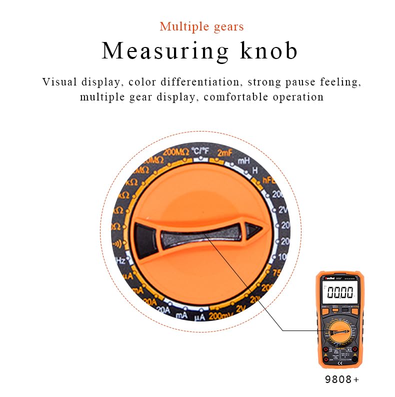 Image of Victor /RuoShui VC9805A+ Multimeter High Precision Digital 2000uF capacimeter 10MHz Frequency Temperature and inductance Measuring with LCR Tester(Victor VC9805A+)
