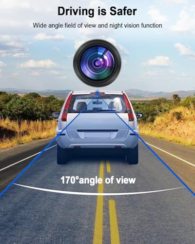 Image of Backup Camera Fit for Ford Fusion 2013-2016 Replace ES7Z-19G490-A ES7T19G490AA DS7T19G490AA DS7Z-19G490-A, Rear View Camera