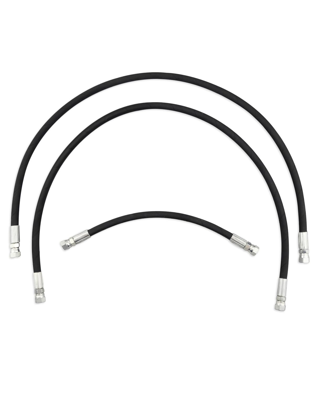 Heavy Duty Snow Plow Hose Set Kit - 1/4"x42" & 1/4"x16" Hydraulic Lines Fit for Western 56616 56617 Fit for Fisher 56591 56592