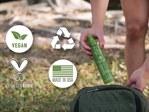 Miniatura 6 de Absolutely Natural Repelente de mosquitos para patio al aire libre  Spray de insectos sin DEET con citronela  Repelente de insectos antiadherente y