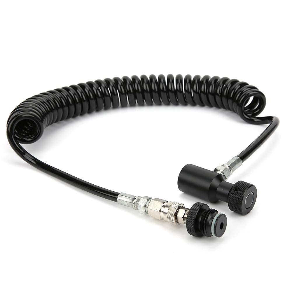 Tubo Subacqueo in Alluminio con Manometro 3000psi per Immersioni e Paintball - Tubo Antipiega Anticorrosione per Attrezzatura Subacquea e Accessorio Professionale Paintball