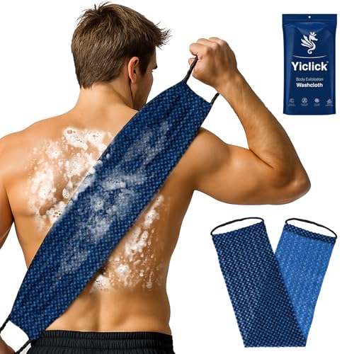 Yiclick Duschschwamm Luffa rückenschrubber Rückenbürste Shower body peelingPeeling Schwamm Exfoliating scrubLuffa Schwamm Duschschwamm Body Scrubber Loofah Sponge Bath Shower