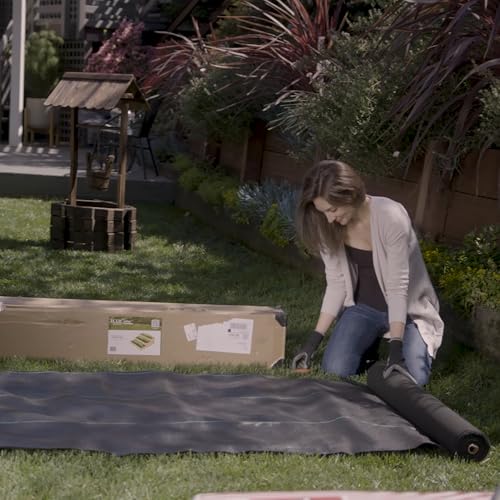 Image of Premium 5oz Pro Garden Weed Barrier Landscape Fabric by ECOgardener - Durable & Heavy-Duty Weed Block Gardening Mat, Easy Setup & Superior Weed Control, Eco-Friendly & Convenient Design, 4ft x 250ft
