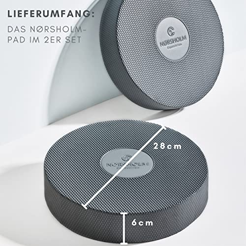 Foto von NØRSHOLM EQUESTRIAN Balance Pad Pferd 2er Set, Zubehör für die Bodenarbeit mit Pferden, 2er Pack Pads für EIN Variables Pferde Training, Beschäftigung für Pferde Aller Art und Größe