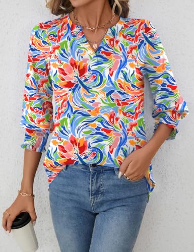 lomon women39s 2025 fashion tops 34 length sleeve business casual blouses summer tees shirts