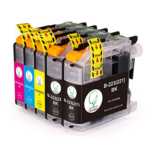 LC223XL Compatible para Cartuchos de Tinta Brother LC223, Pack de 5 Trabajar con Brother MFC-J5320DW DCP-J4120DW MFC-J480DW MFC-J5720DW MFC-J5625DW MFC-J4620DW MFC-J4420DW MFC-J880DW MFC-J4625DW
