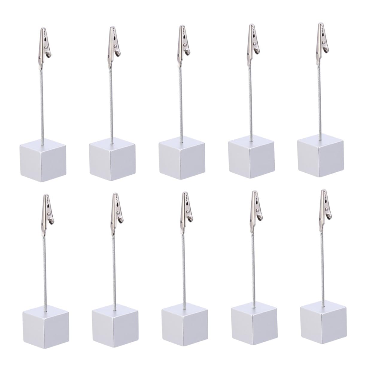 STOBOK 150 Pezzi Cartella Porta-Appunti Porta-Cubo Per Foto Base Per Cubo Di Carta Porta-Appunti Morsetto Per Appunti Segnaposto Clip Supporto Per Clip Per Foto Supporto Per Clip Per