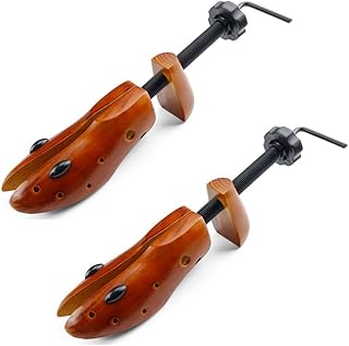 シューズストレッチャー 1足分 木製 フィッター ダボ付 サイズ調整可 男性/女性 痛い靴 きつい靴の幅伸ばし 外反母趾 シューキーパー シューツリー S