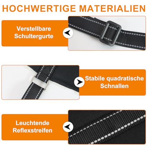 Tragehilfe Hund Einstellbare Hunde Tragehilfe Groß Hund Hinten Lift Support Geschirr für Kleine, Mittlere und Große Hunde zu Unterstützen für behinderte, verletzte oder ältere (M)