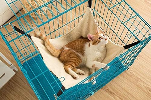 review Big Cat Hammock Kitten Pet Cage Hammock Easy to Attach to a Cage Cat Hammock Ferret Rat Rabbit Small Dogs Pet Hammock Bed
